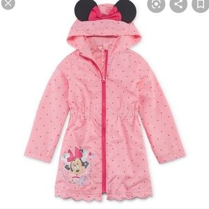 Disney Girls Minnie Mouse Lightweight Raincoat